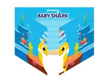 Kvietimai "Baby Shark"  (8vnt)